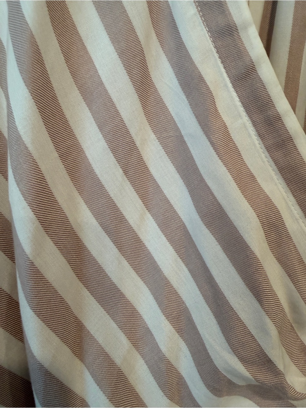 Maeve by Anthropologie Striped Ruched V-Neck Blouse Womens Size 6 - Picture 5 of 8